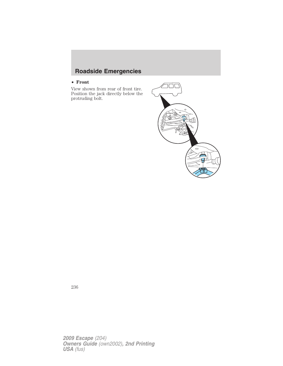 FORD 2009 Escape v.2 User Manual | Page 236 / 310