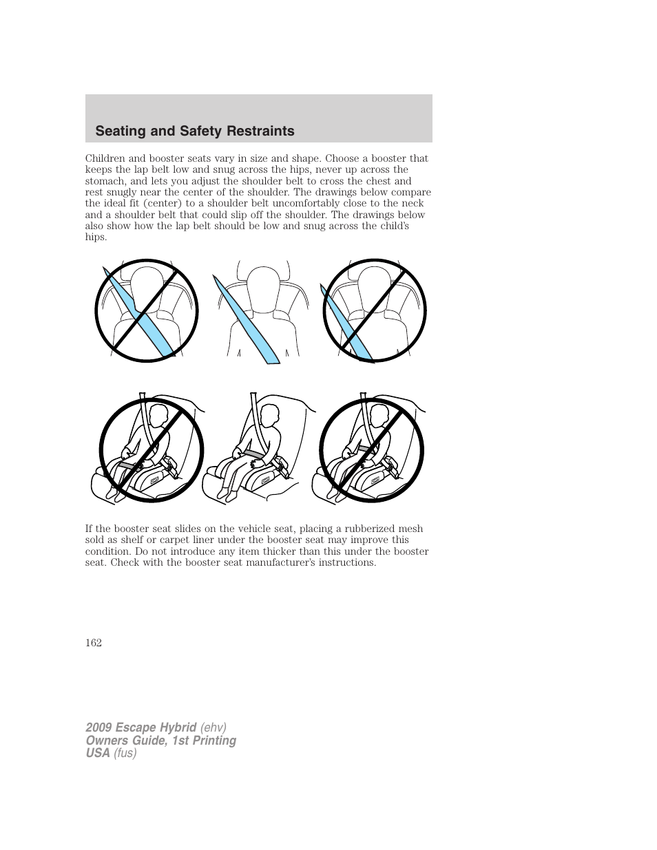 FORD 2009 Escape Hybrid v.1 User Manual | Page 162 / 333