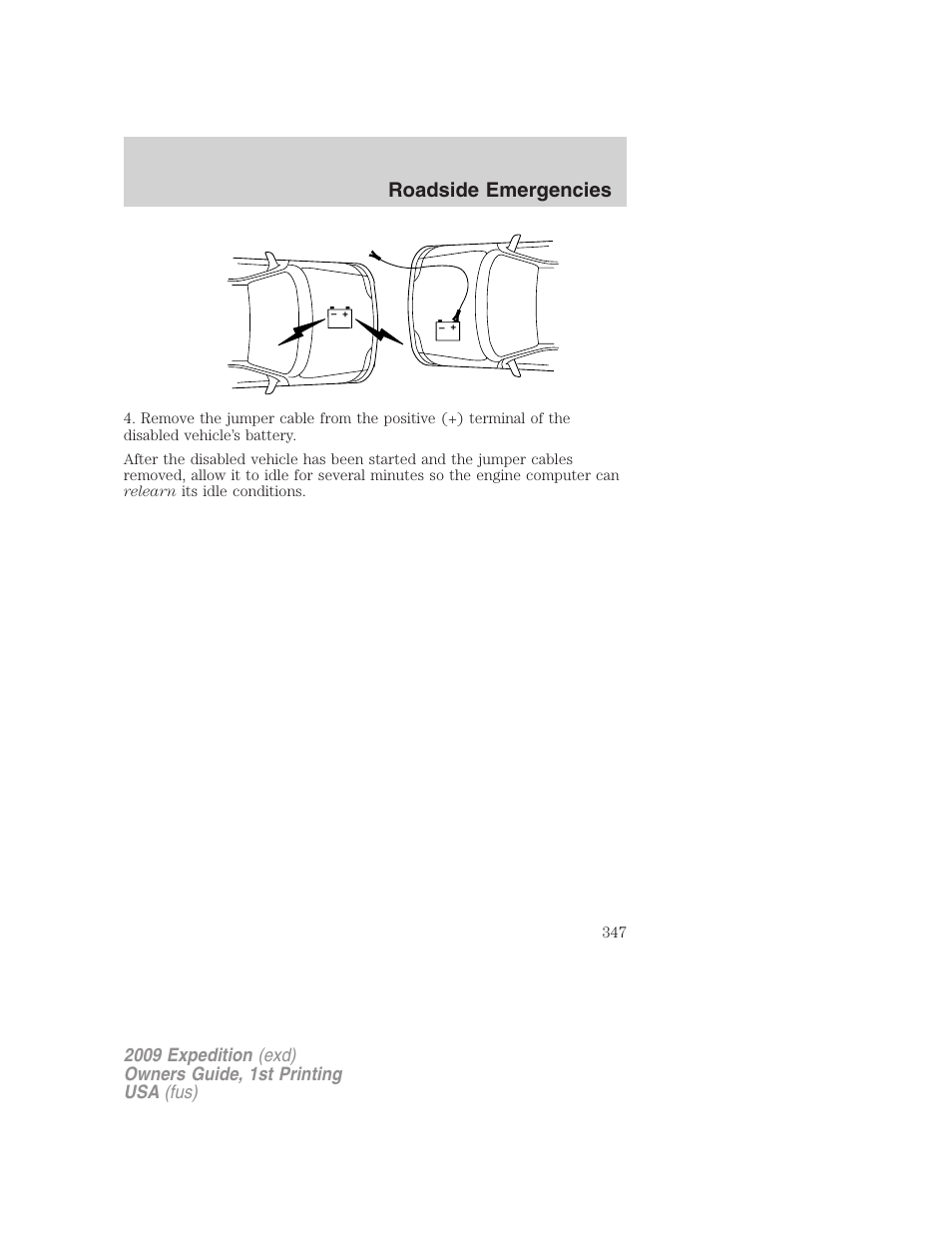 Roadside emergencies | FORD 2009 Expedition v.1 User Manual | Page 347 / 416