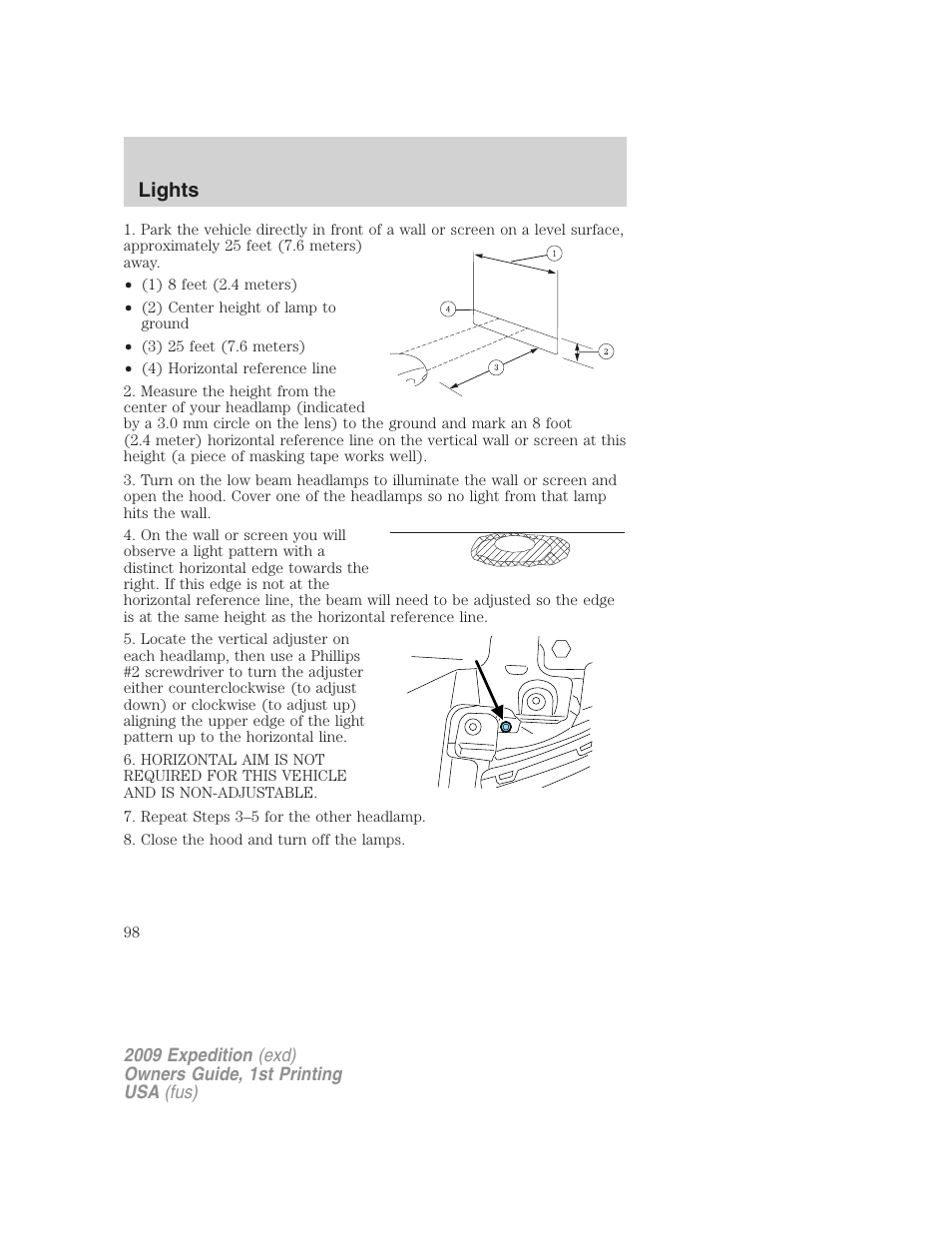 Lights | FORD 2009 Expedition v.1 User Manual | Page 98 / 416