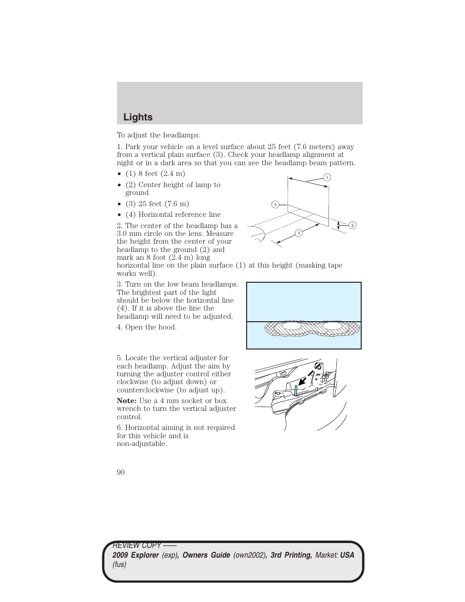 Lights | FORD 2009 Explorer v.3 User Manual | Page 90 / 405