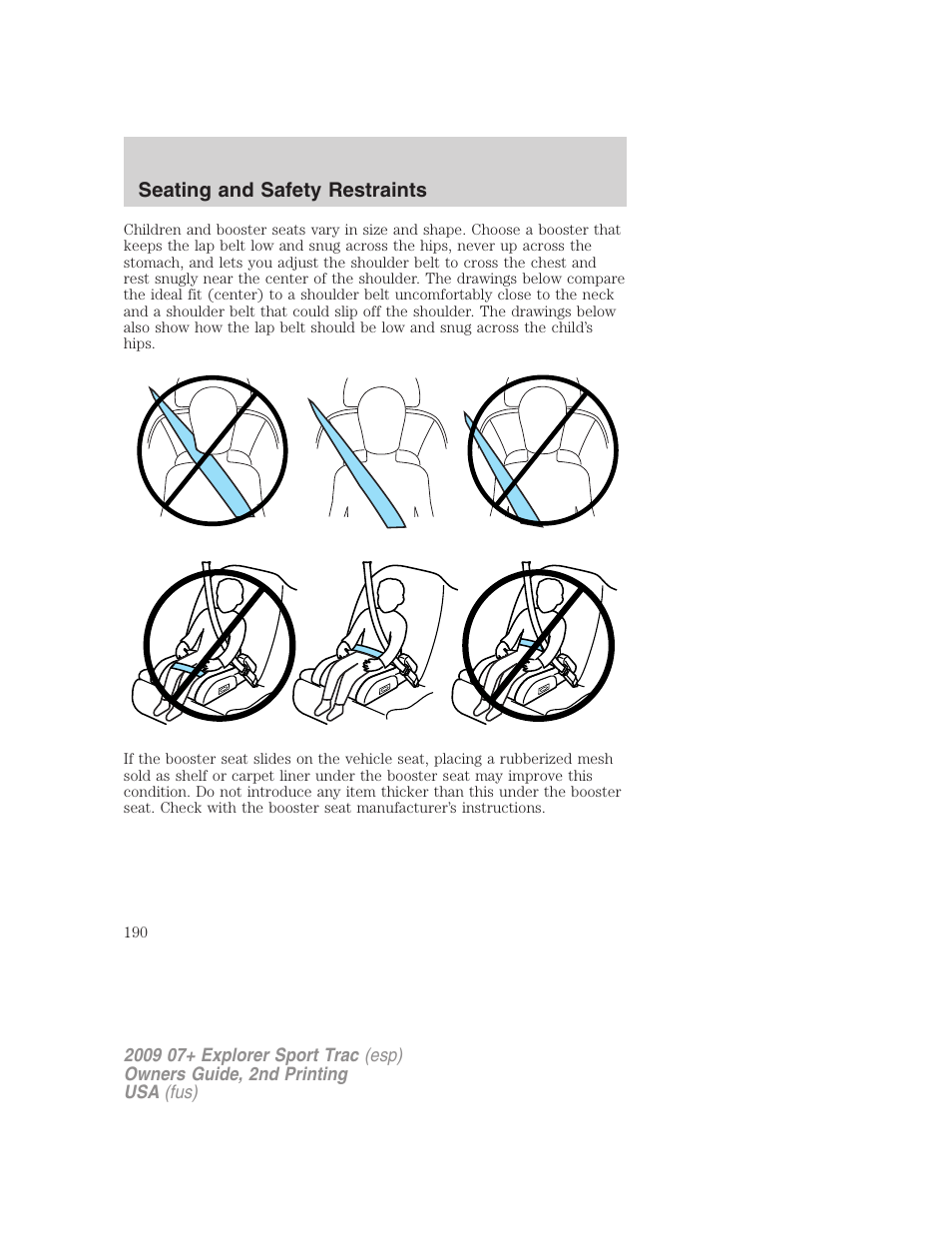 FORD 2009 Explorer Sport Trac v.2 User Manual | Page 190 / 351