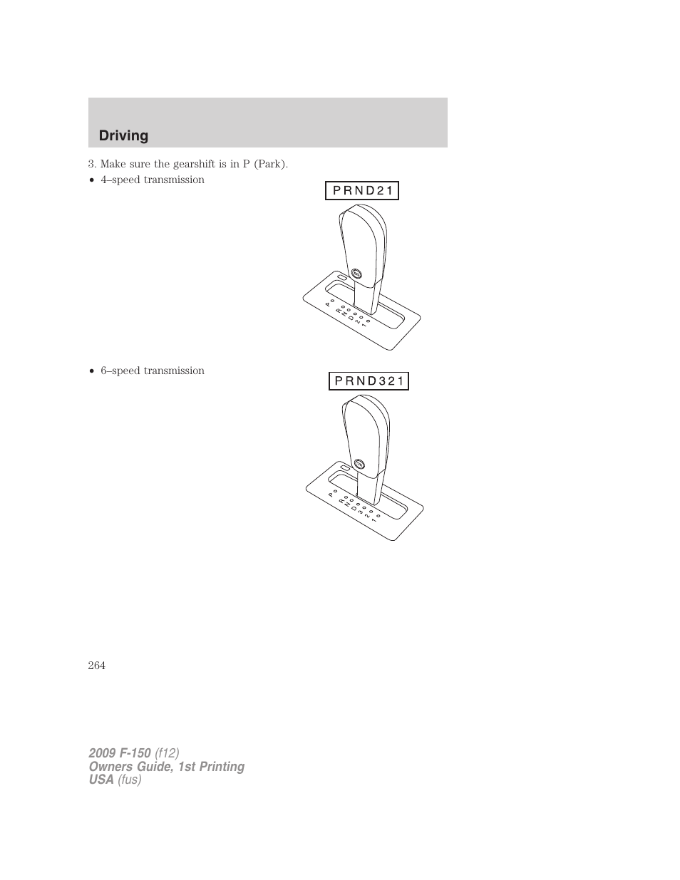 FORD 2009 F-150 v.1 User Manual | Page 264 / 405