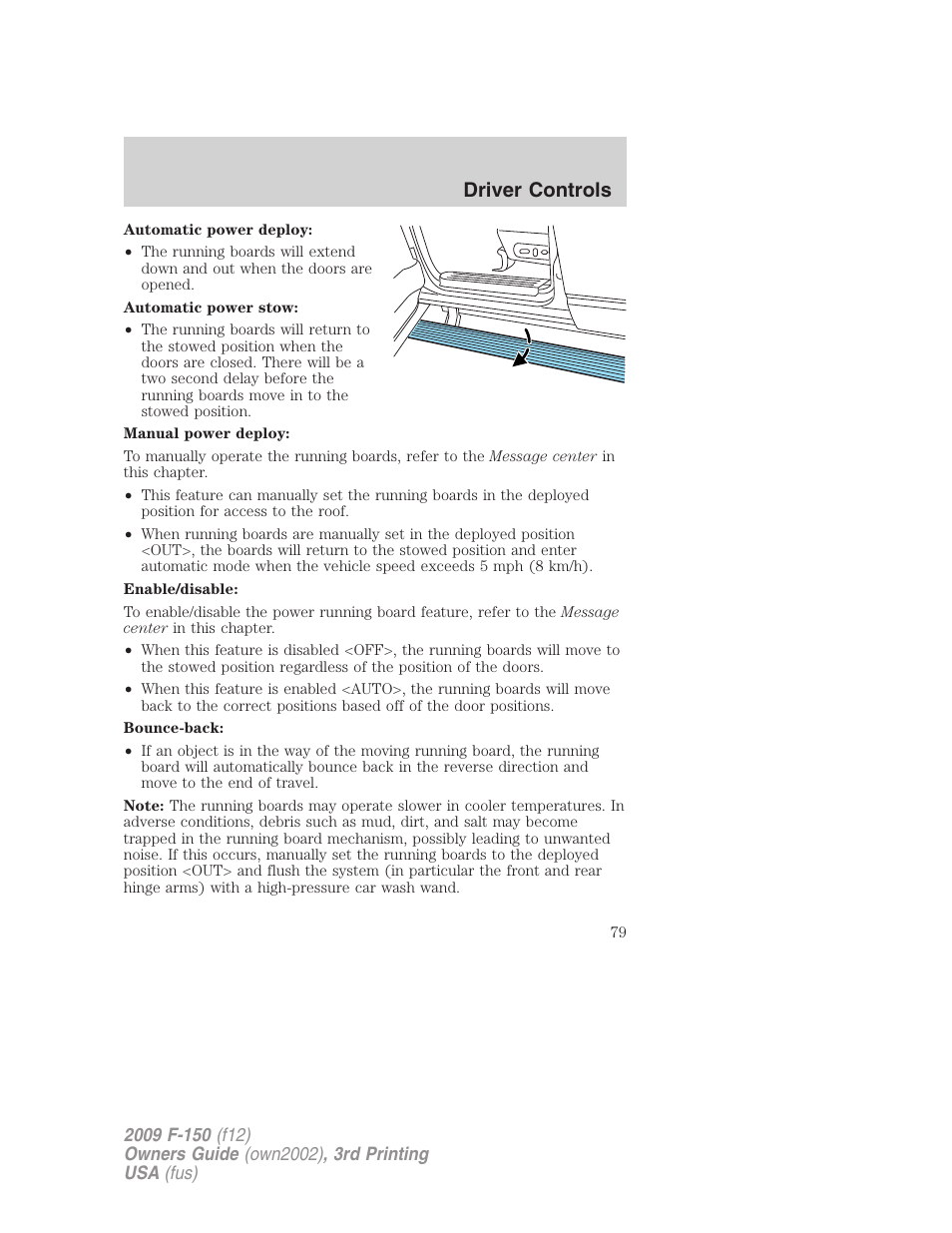Driver controls | FORD 2009 F-150 v.3 User Manual | Page 79 / 409