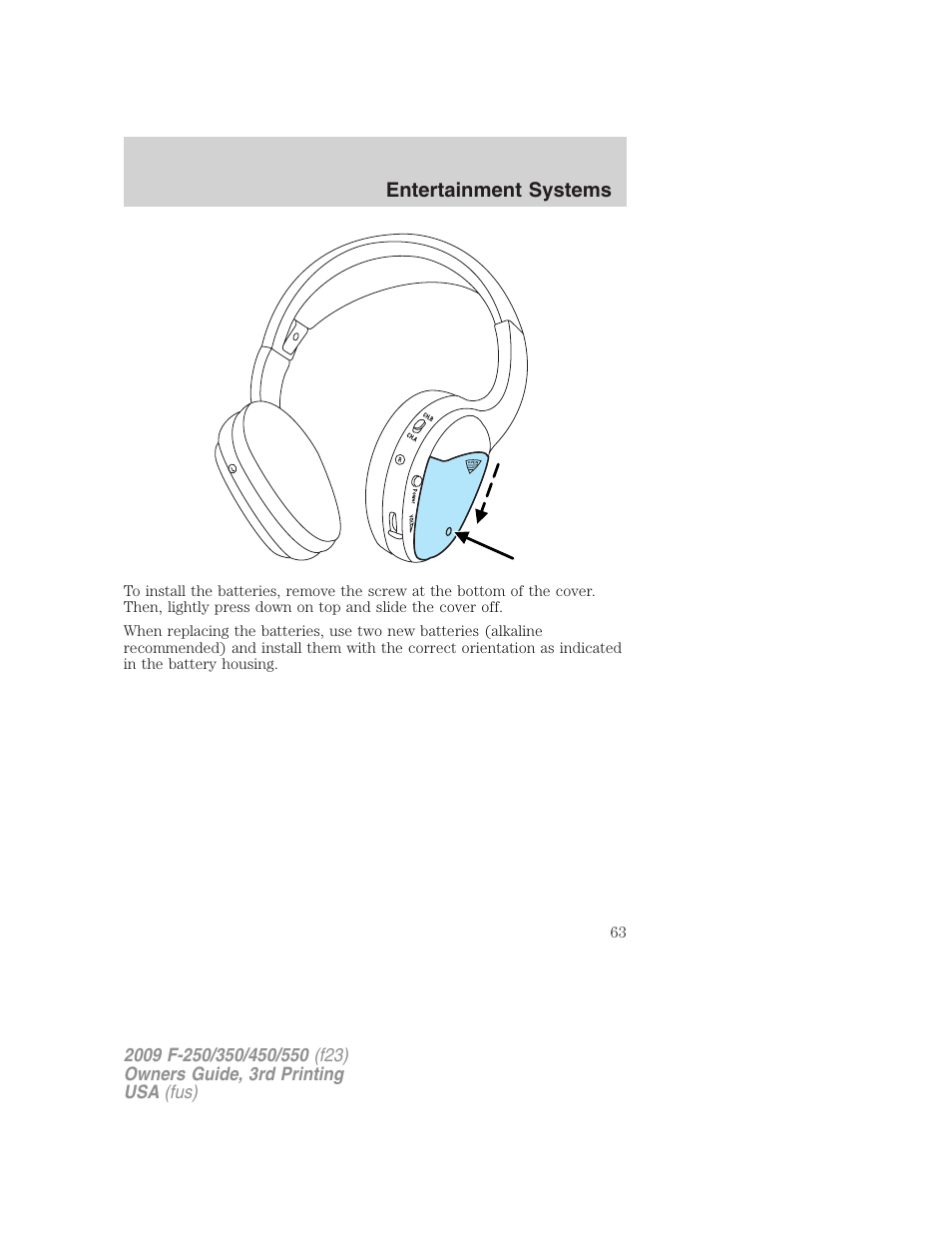 FORD 2009 F-550 v.3 User Manual | Page 63 / 419