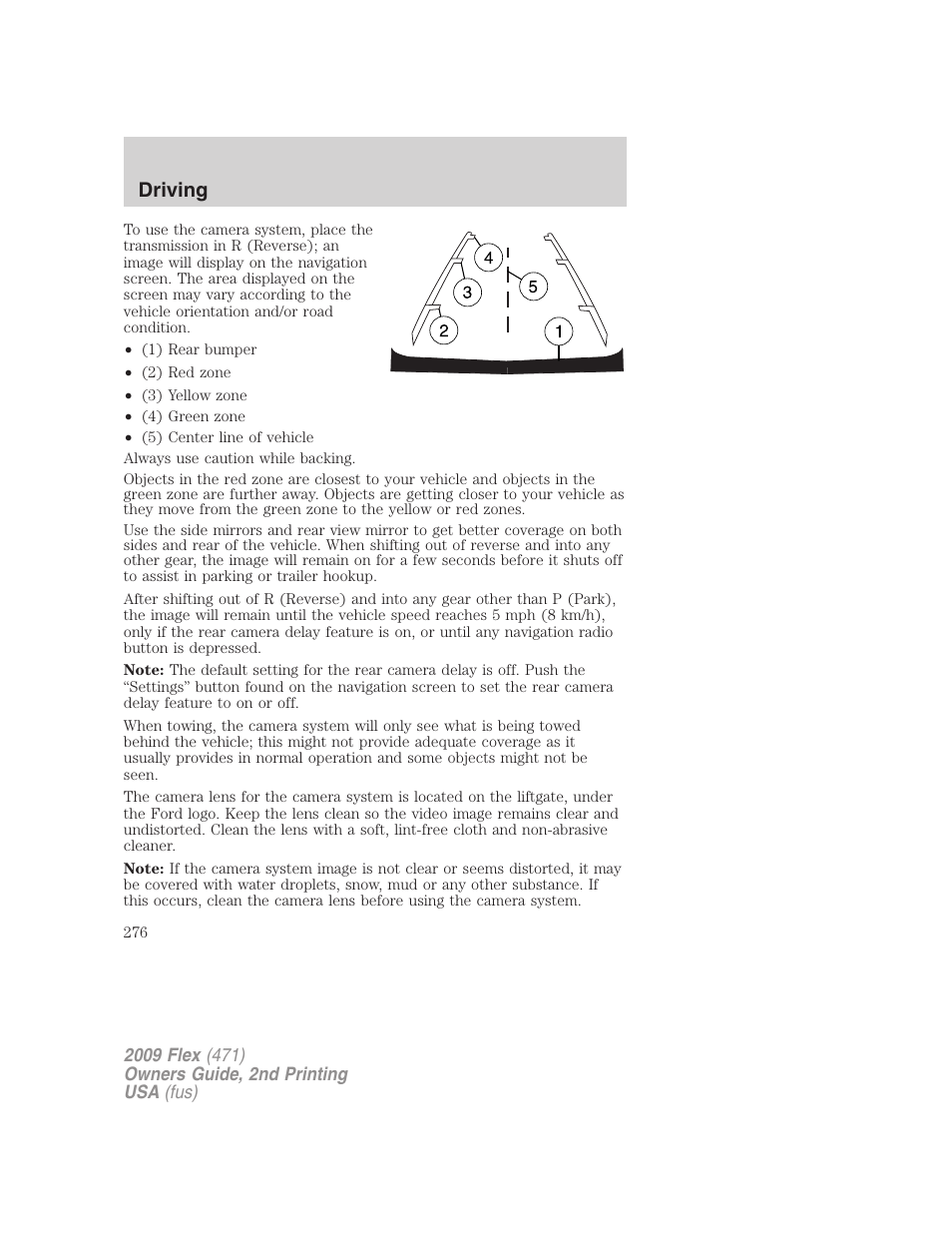 Driving | FORD 2009 Flex v.2 User Manual | Page 276 / 378