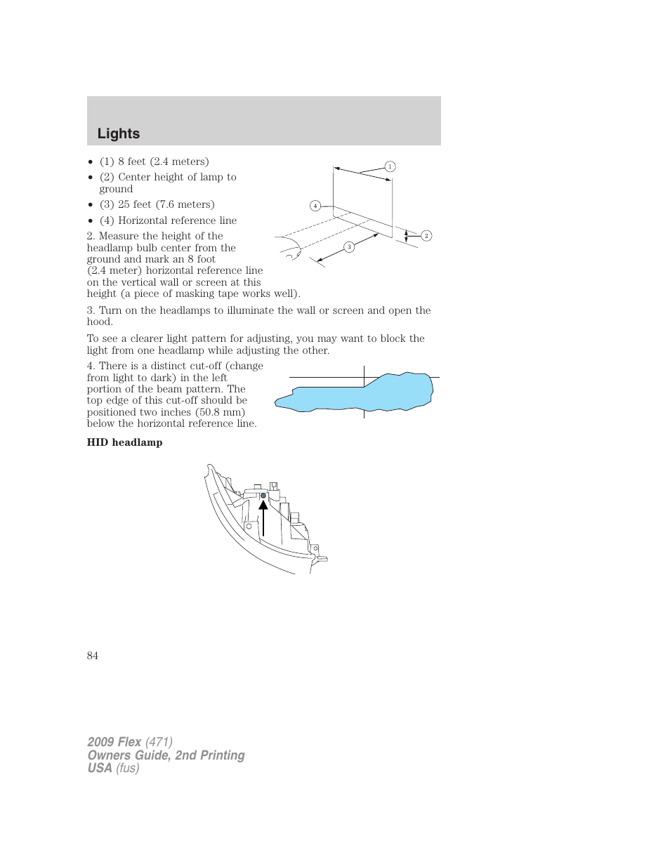Lights | FORD 2009 Flex v.2 User Manual | Page 84 / 378