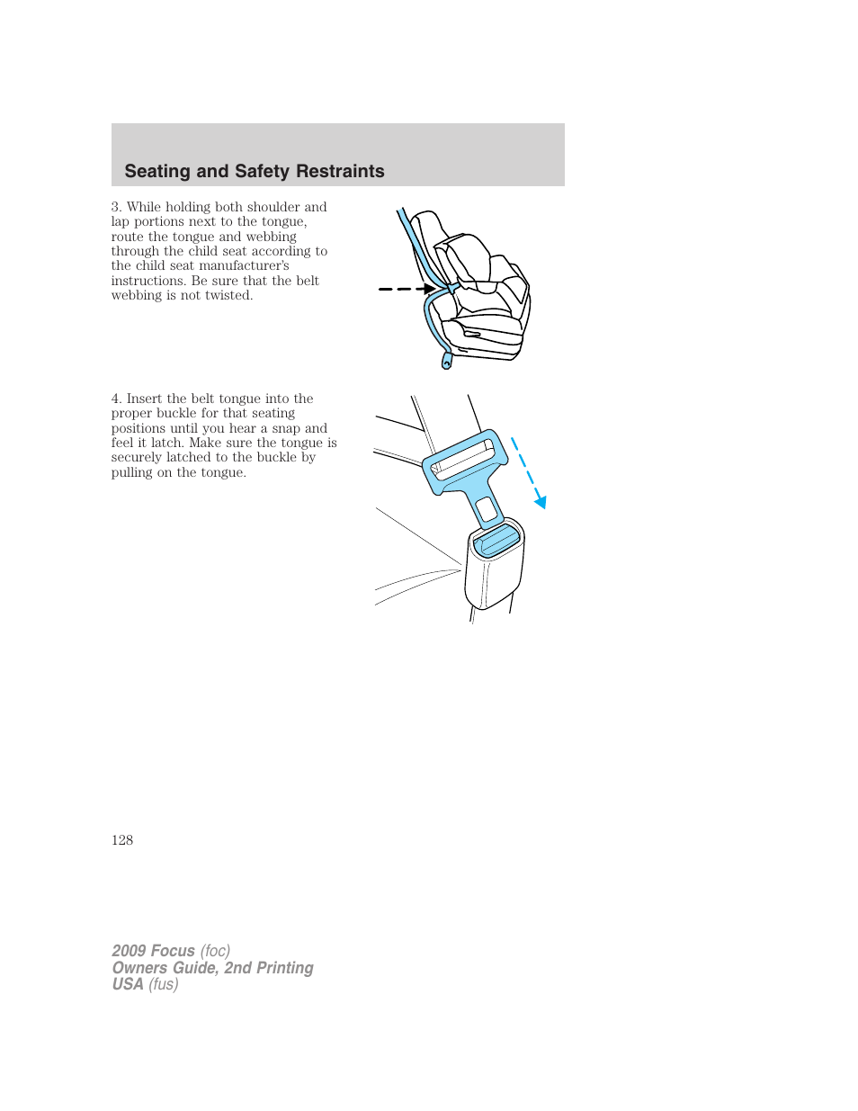 FORD 2009 Focus v.2 User Manual | Page 128 / 265