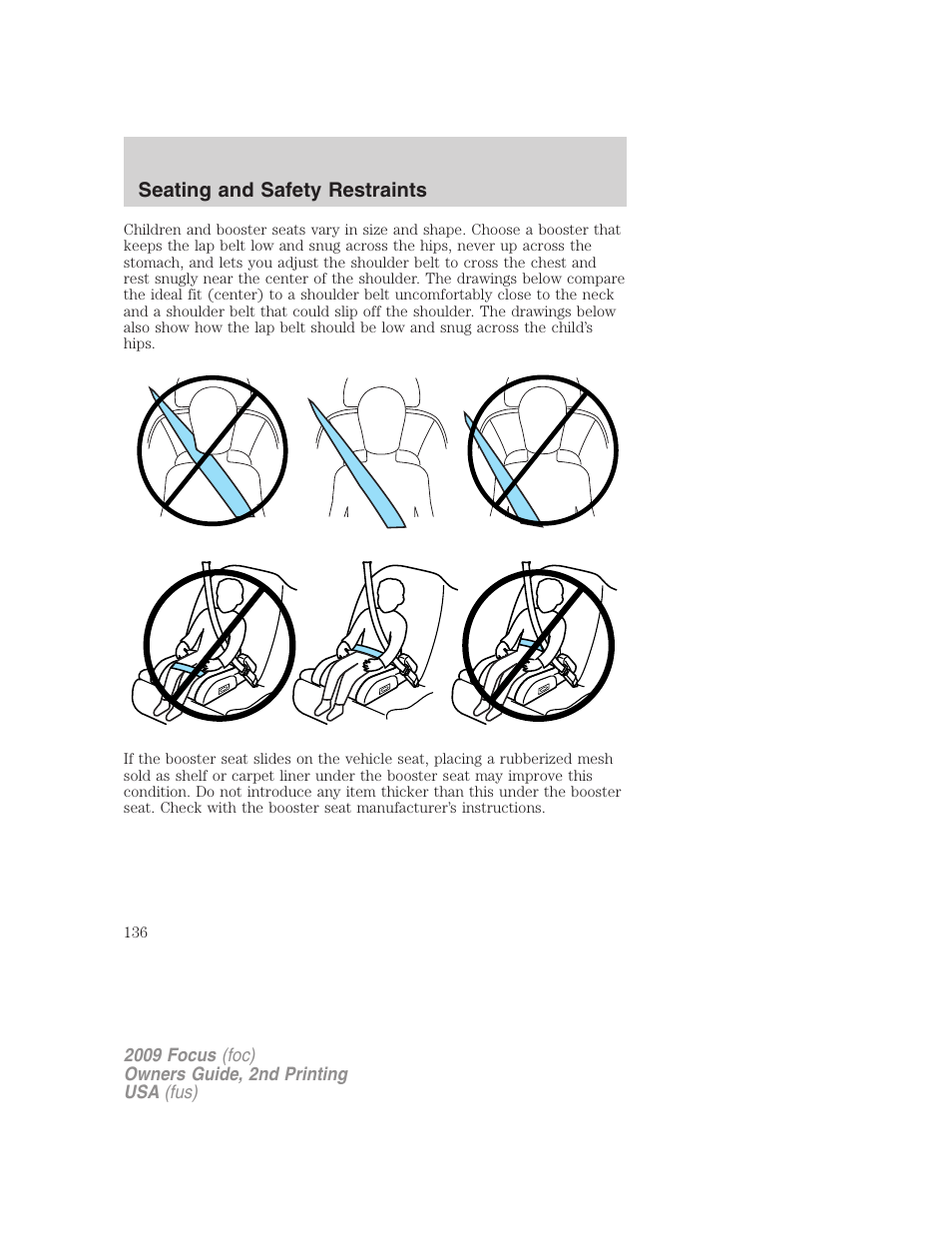 FORD 2009 Focus v.2 User Manual | Page 136 / 265