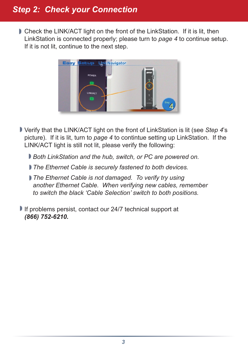 Step : check your connection | Buffalo Technology HD-HLAN User Manual | Page 3 / 9