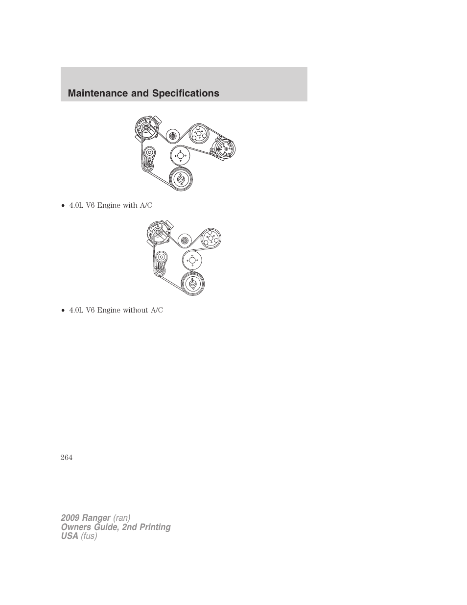 FORD 2009 Ranger v.2 User Manual | Page 264 / 274