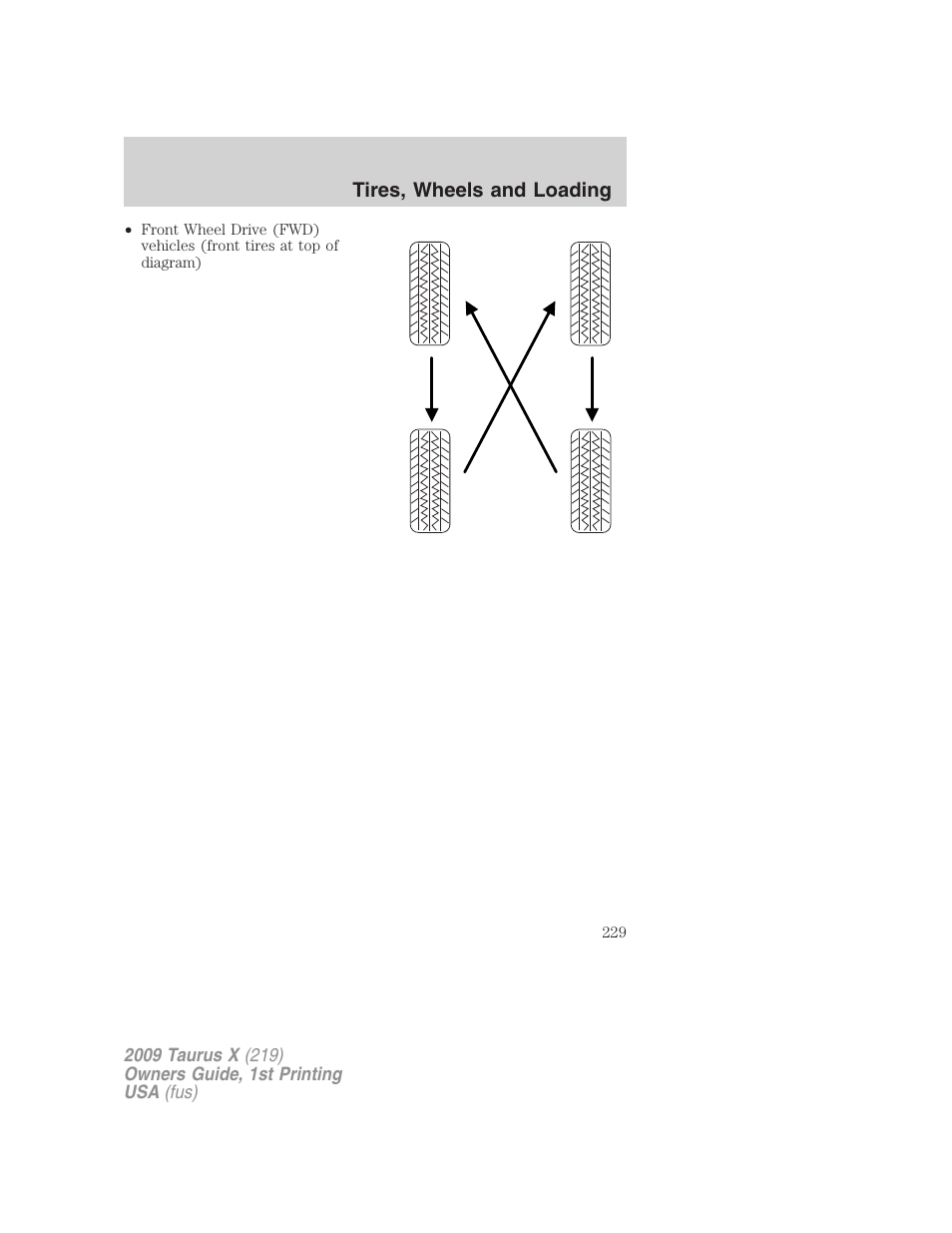 FORD 2009 Taurus X v.1 User Manual | Page 229 / 360