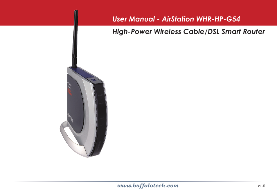 Buffalo Technology Buffalo AirStation WHR-HP-G54 User Manual | 91 pages