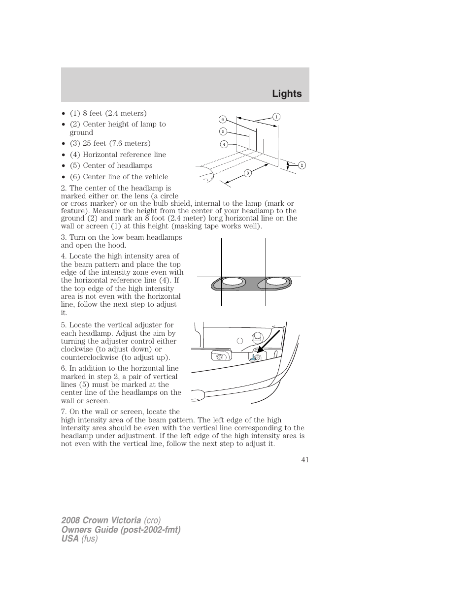 Lights | FORD 2008 Crown Victoria User Manual | Page 41 / 280