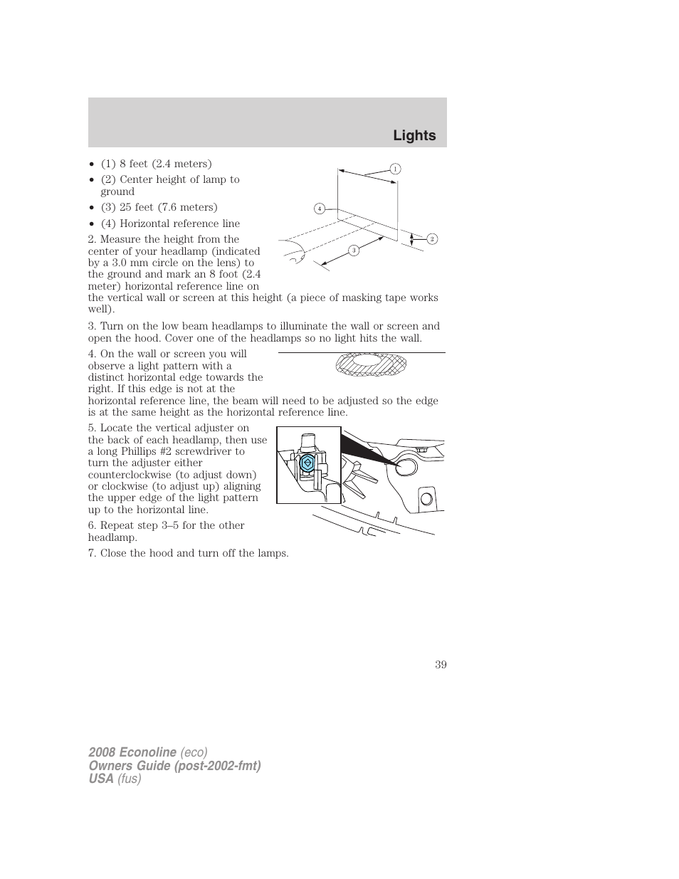 Lights | FORD 2008 E-450 v.2 User Manual | Page 39 / 288