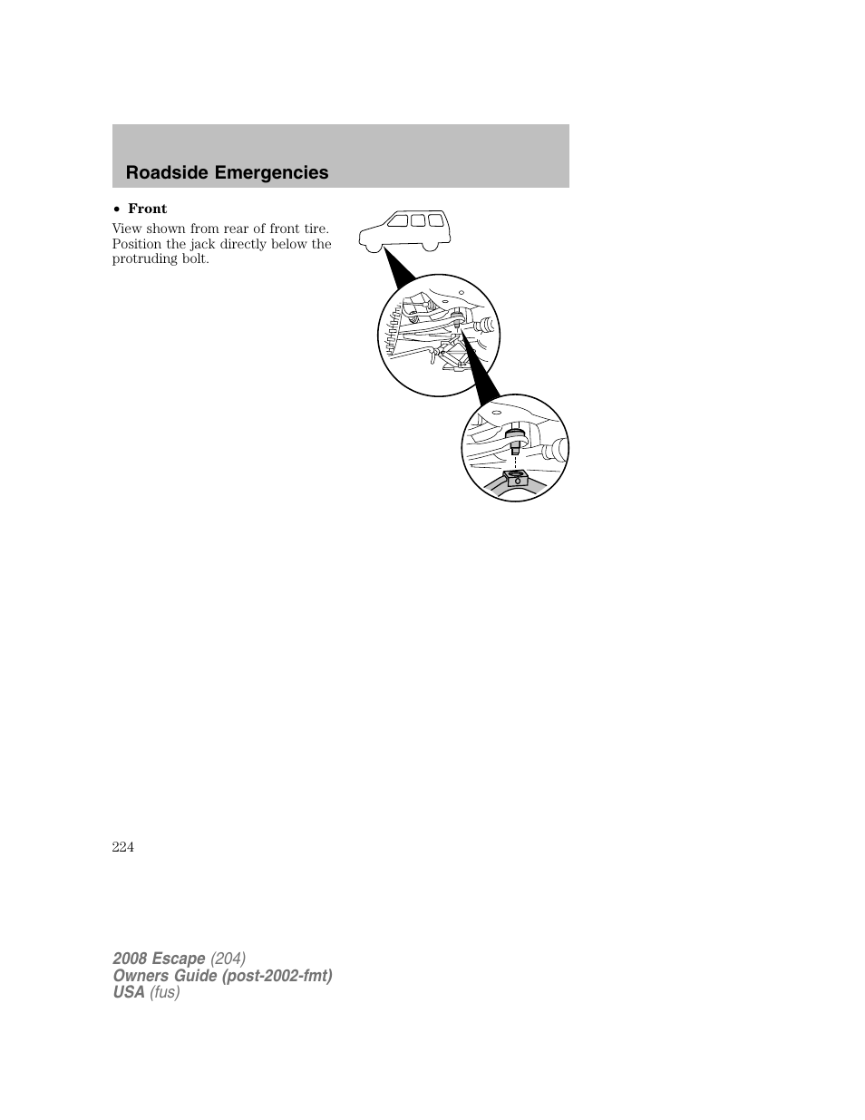 FORD 2008 Escape v.2 User Manual | Page 224 / 304