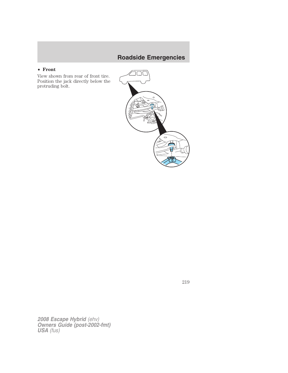 FORD 2008 Escape Hybrid v.1 User Manual | Page 219 / 312
