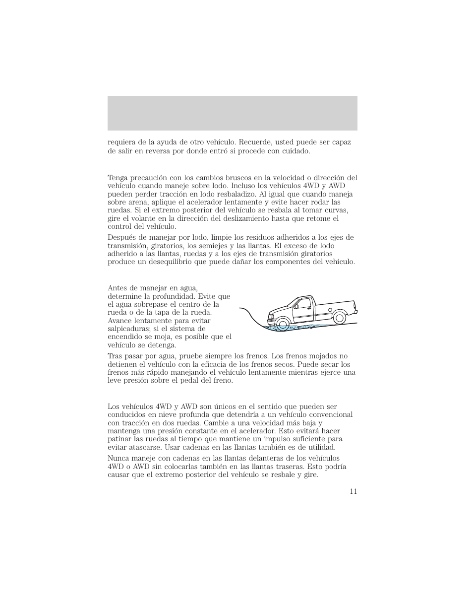 Manejo a campo traviesa | FORD 2008 Ranger v.1 User Manual | Page 11 / 48