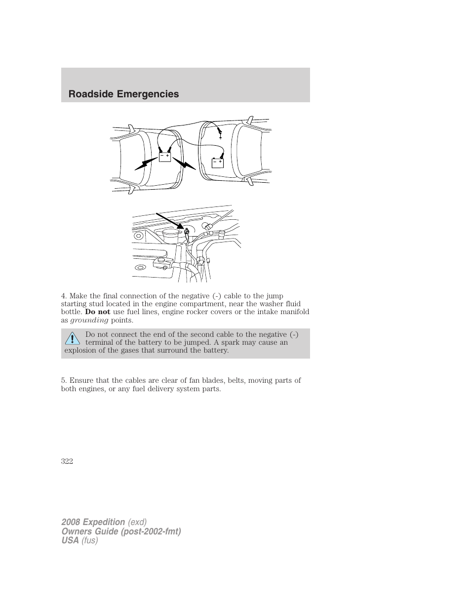 Roadside emergencies | FORD 2008 Expedition v.1 User Manual | Page 322 / 392