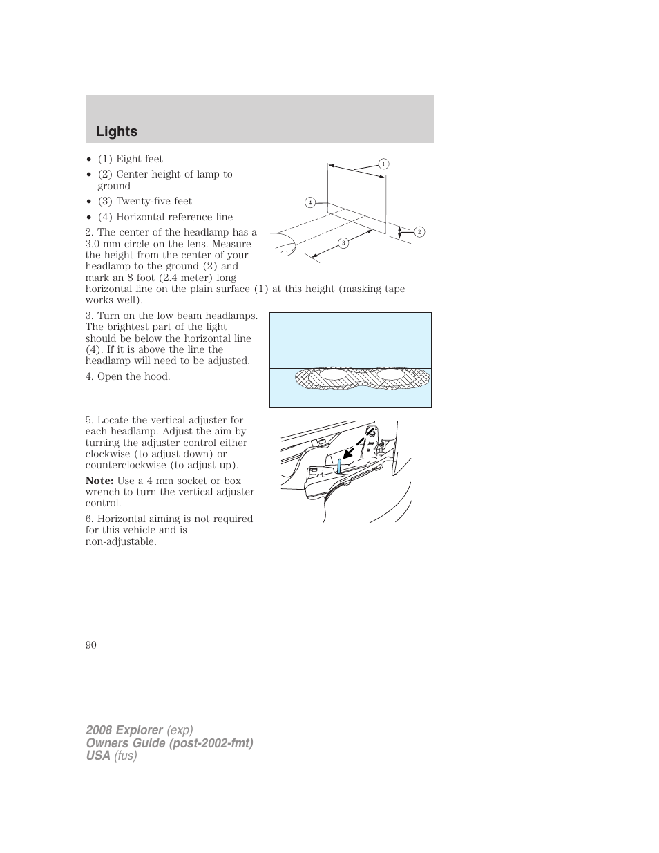 Lights | FORD 2008 Explorer v.1 User Manual | Page 90 / 384