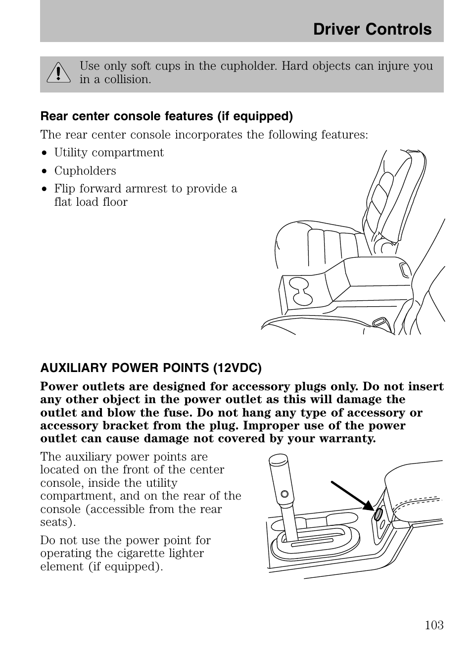 Driver controls | FORD 2008 Explorer v.3 User Manual | Page 103 / 400