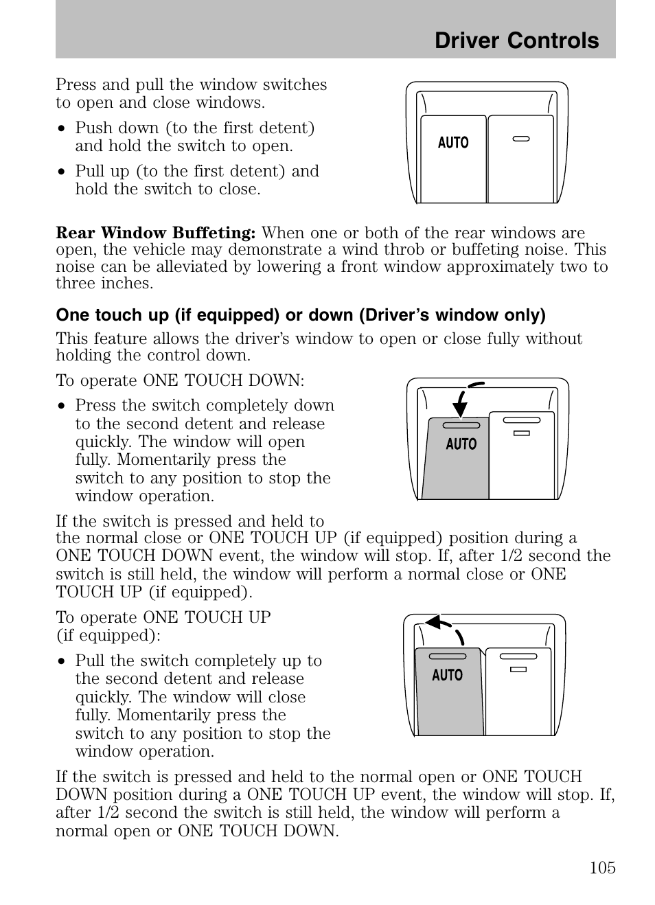 Driver controls | FORD 2008 Explorer v.3 User Manual | Page 105 / 400