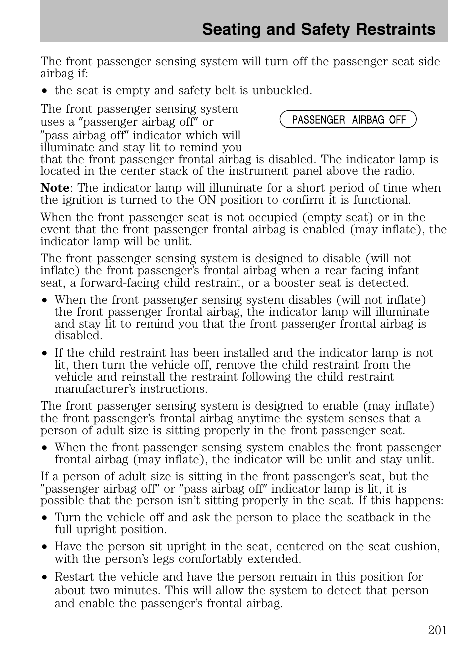 Seating and safety restraints | FORD 2008 Explorer v.3 User Manual | Page 201 / 400