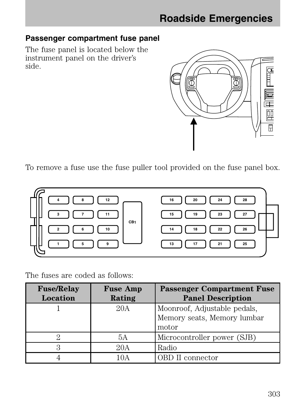 Roadside emergencies | FORD 2008 Explorer v.3 User Manual | Page 303 / 400