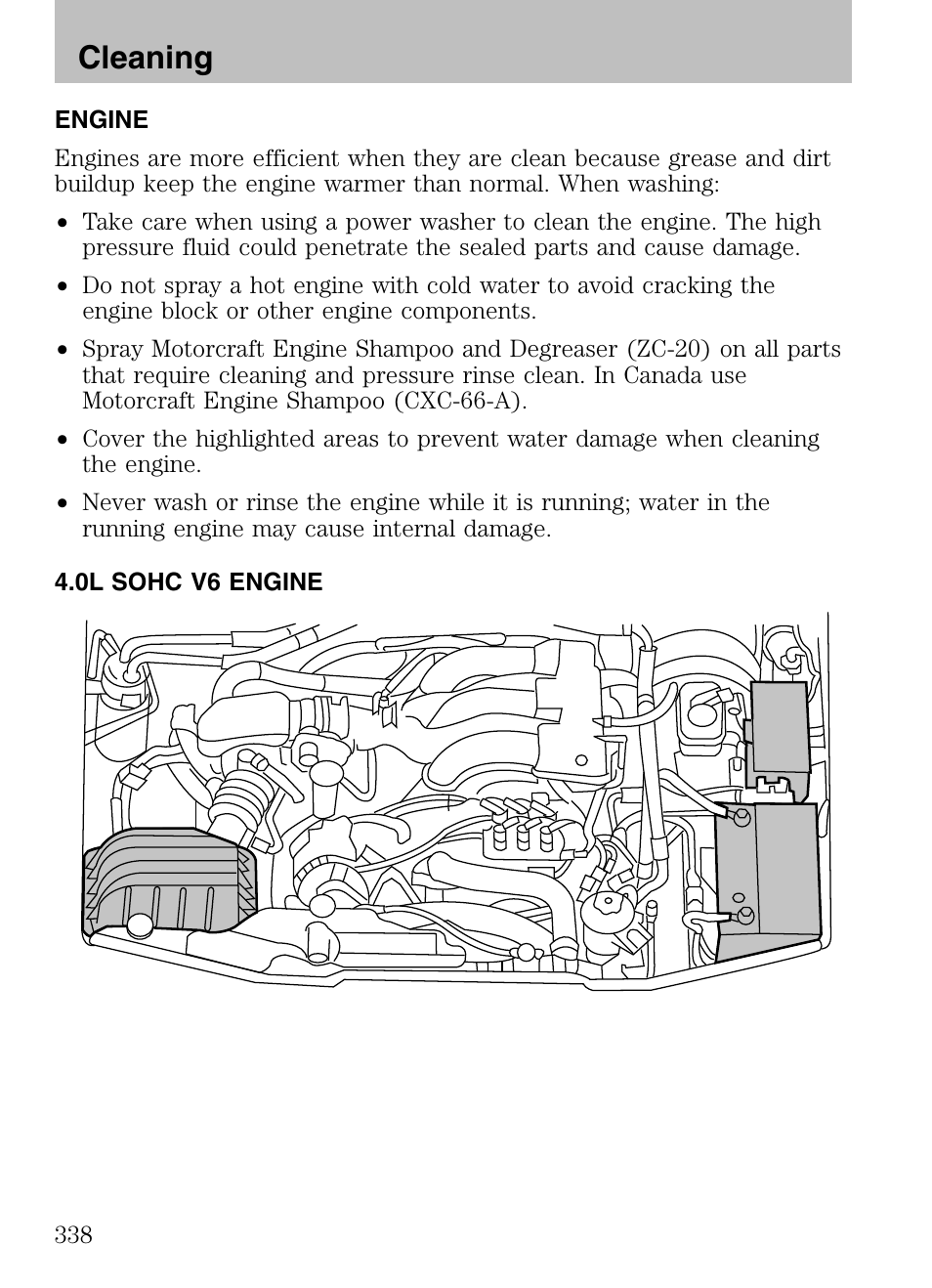 Cleaning | FORD 2008 Explorer v.3 User Manual | Page 338 / 400