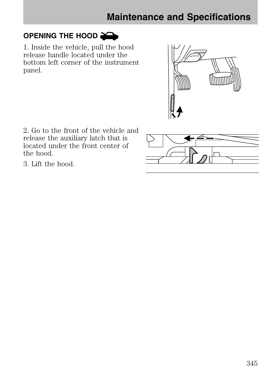 Maintenance and specifications | FORD 2008 Explorer v.3 User Manual | Page 345 / 400