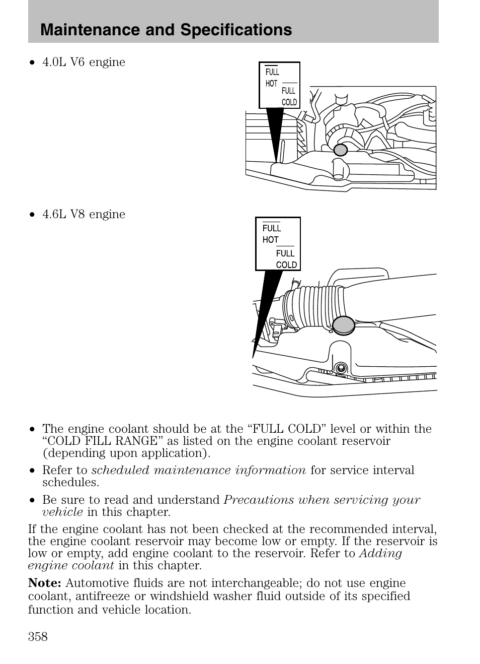 Maintenance and specifications | FORD 2008 Explorer v.3 User Manual | Page 358 / 400