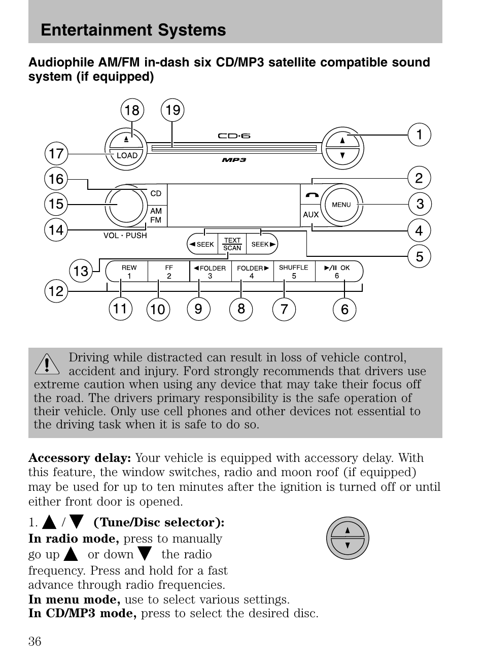 Entertainment systems | FORD 2008 Explorer v.3 User Manual | Page 36 / 400