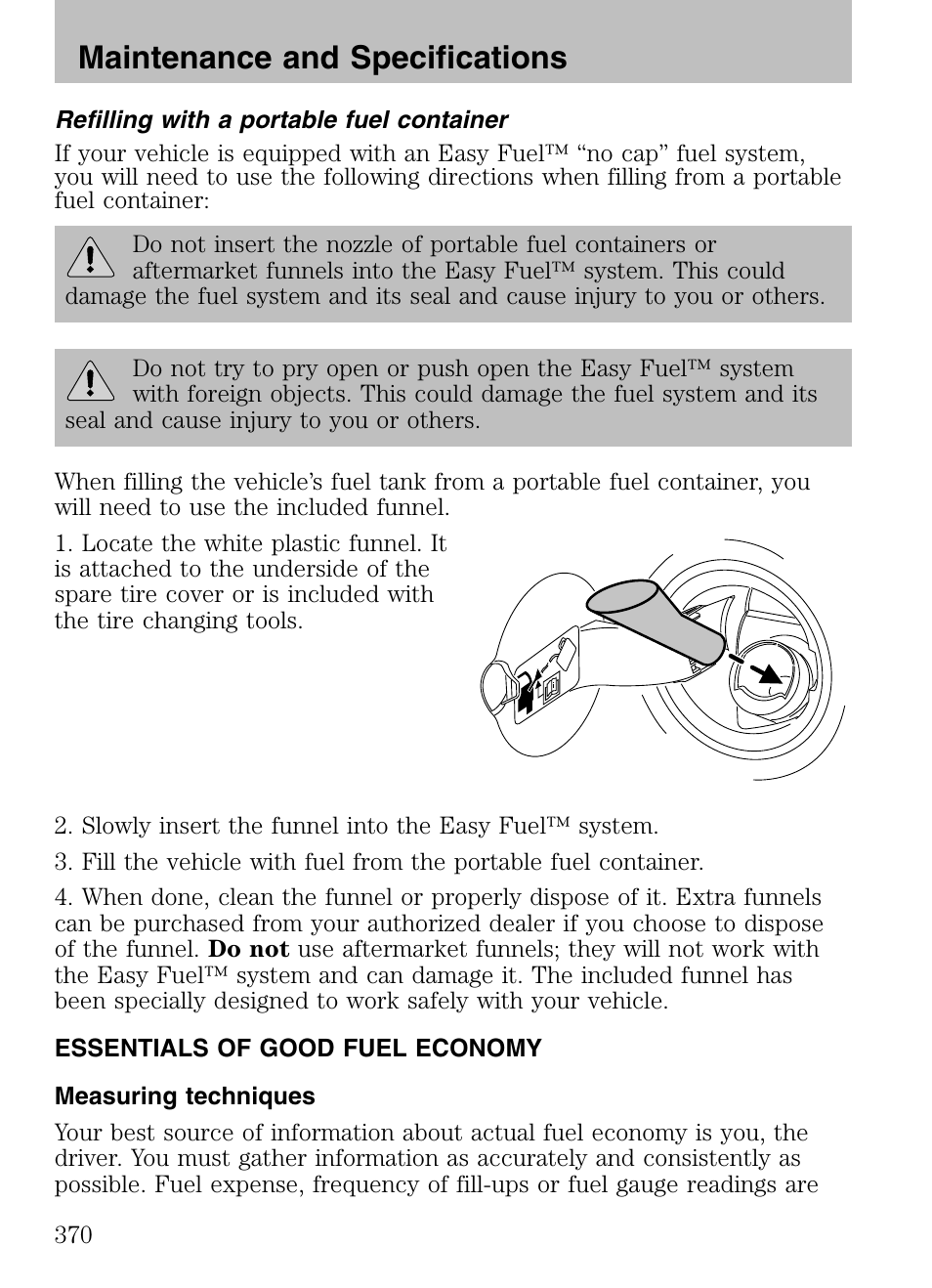 Maintenance and specifications | FORD 2008 Explorer v.3 User Manual | Page 370 / 400