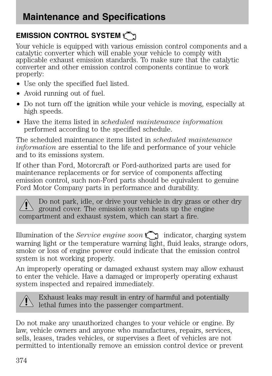 Maintenance and specifications | FORD 2008 Explorer v.3 User Manual | Page 374 / 400