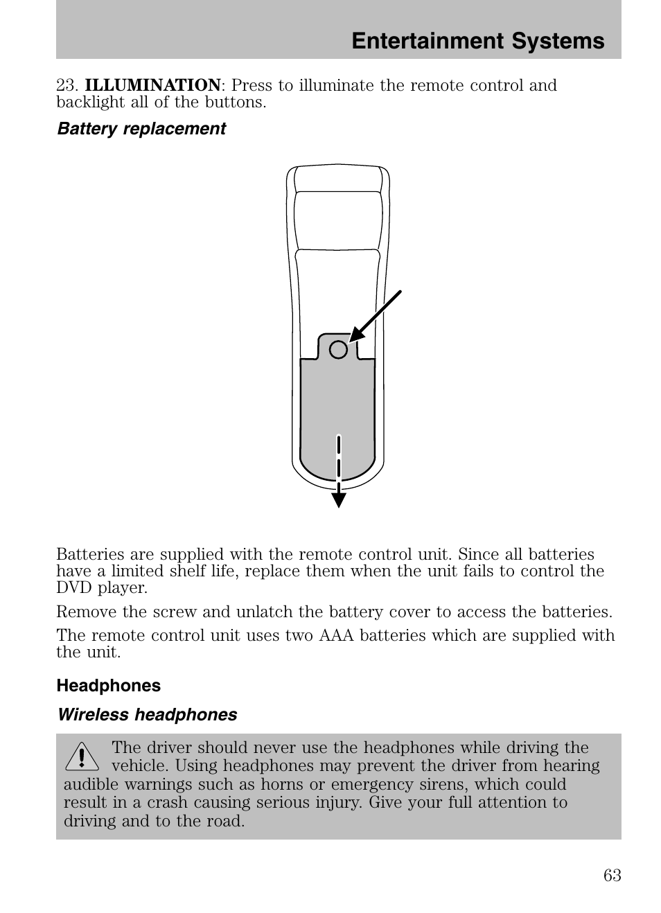 Entertainment systems | FORD 2008 Explorer v.3 User Manual | Page 63 / 400