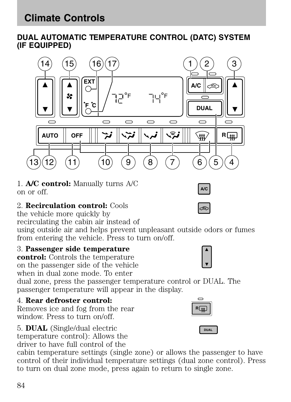 Climate controls | FORD 2008 Explorer v.3 User Manual | Page 84 / 400