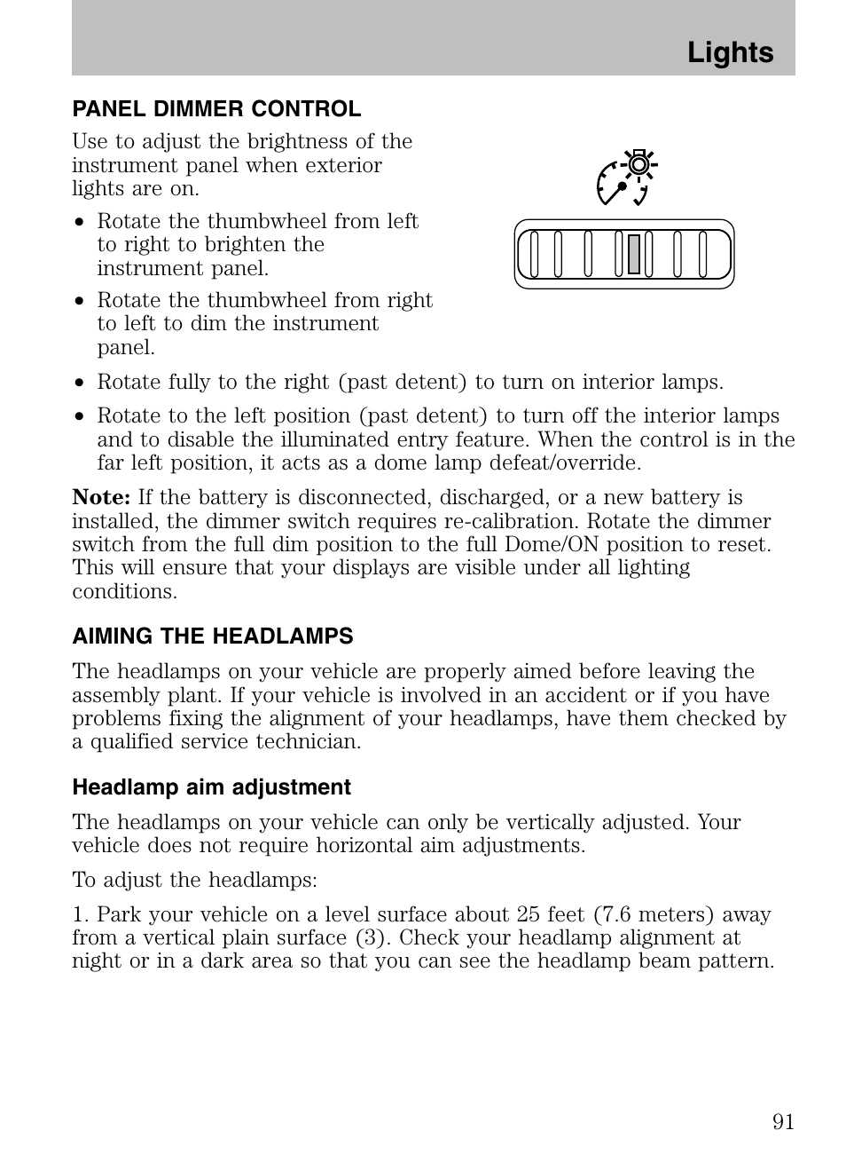 Lights | FORD 2008 Explorer v.3 User Manual | Page 91 / 400