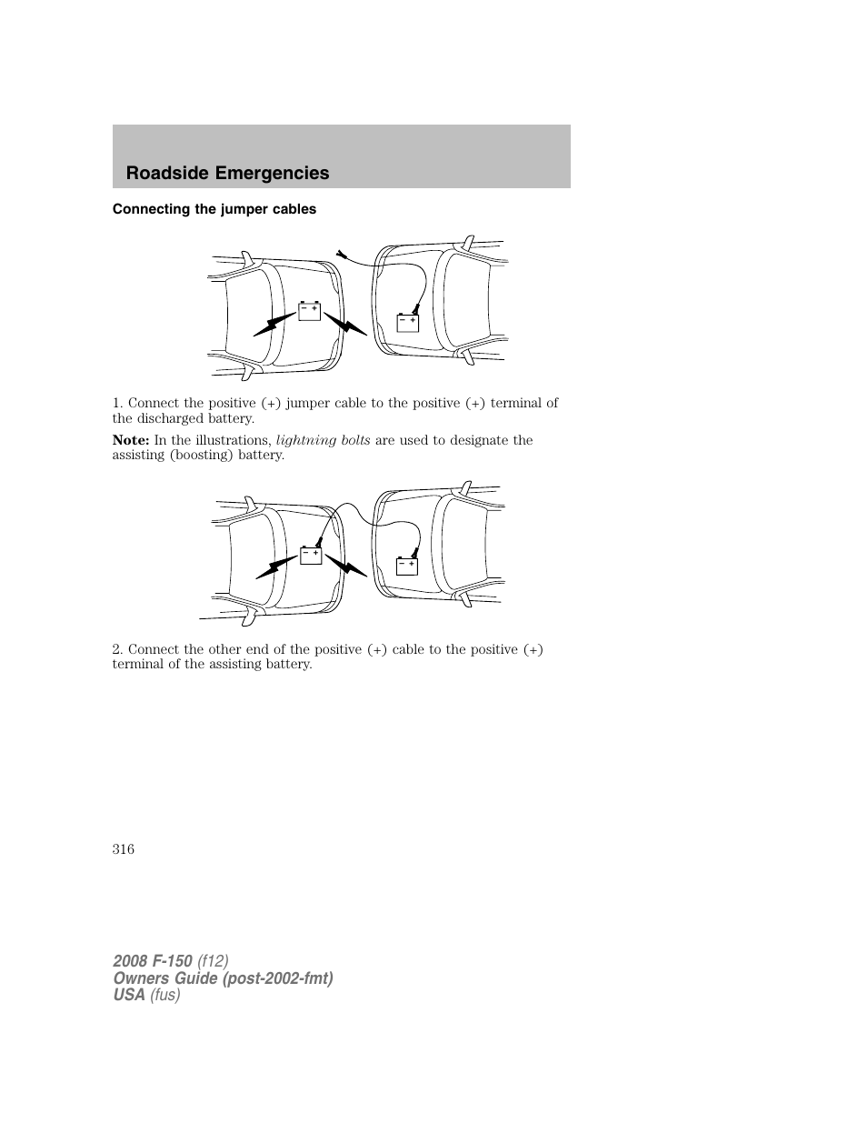 Roadside emergencies | FORD 2008 F-150 v.1 User Manual | Page 316 / 400