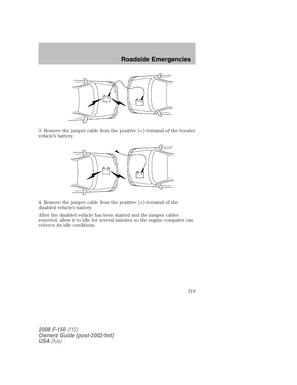 Roadside emergencies | FORD 2008 F-150 v.1 User Manual | Page 319 / 400