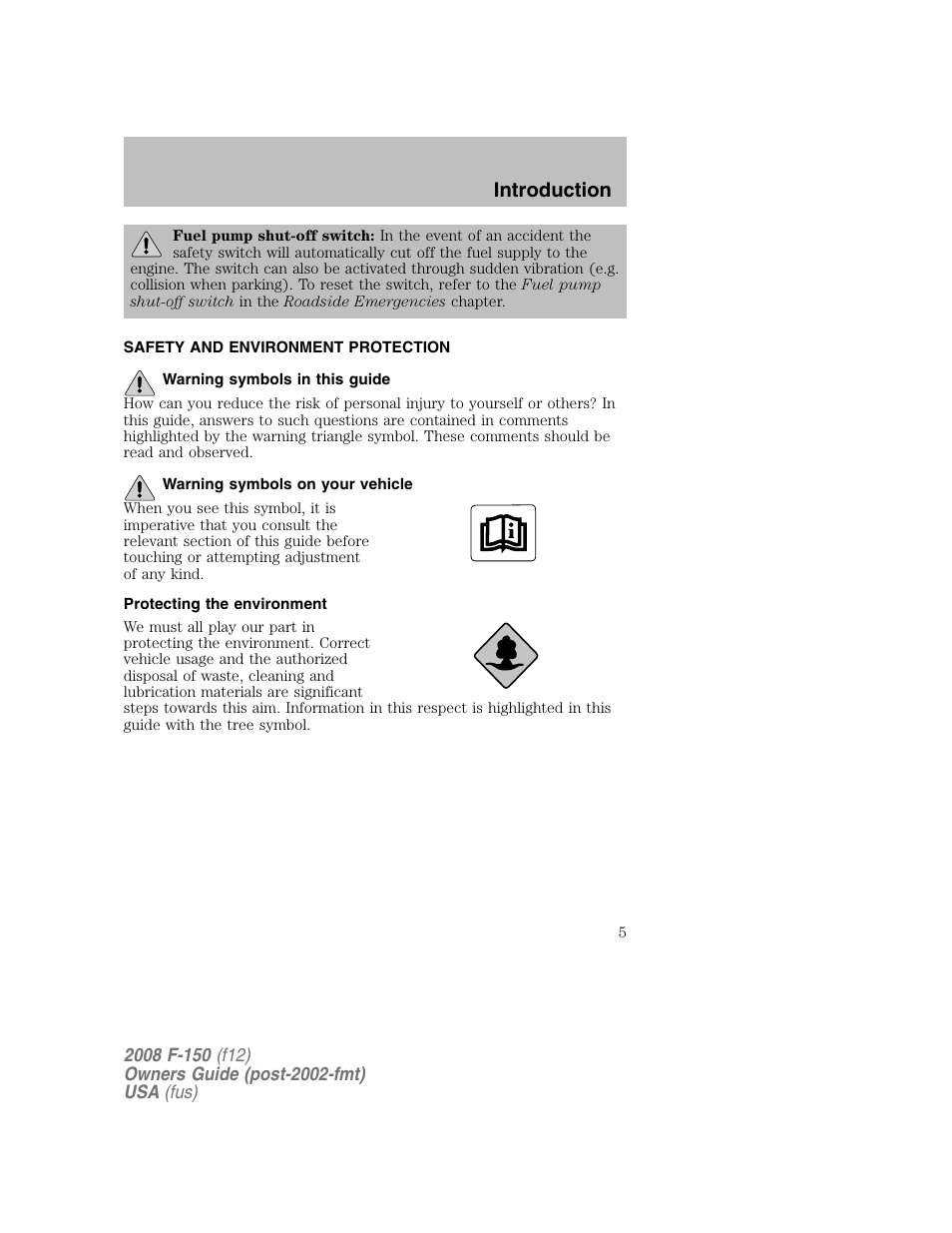 Introduction | FORD 2008 F-150 v.1 User Manual | Page 5 / 400