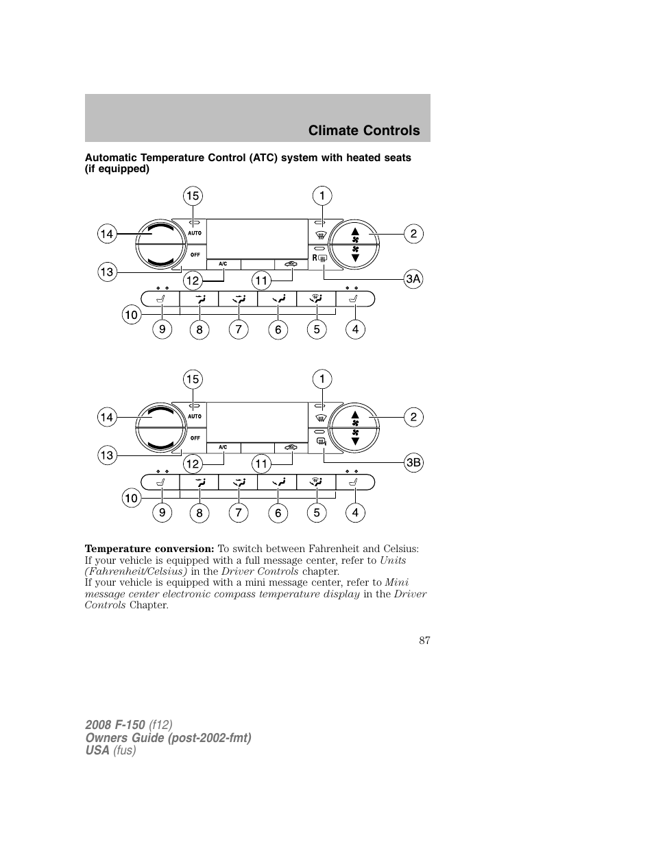 FORD 2008 F-150 v.1 User Manual | Page 87 / 400