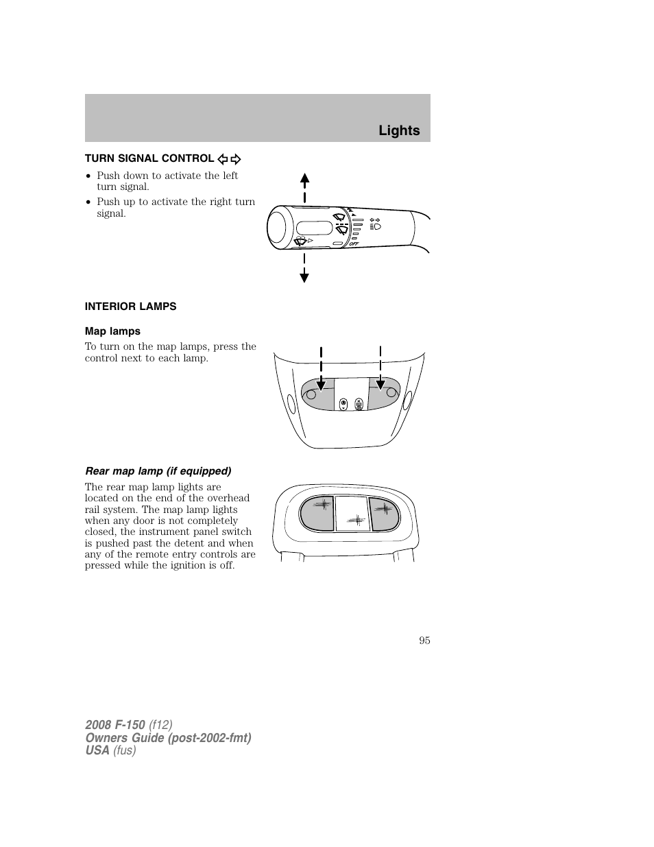 Lights | FORD 2008 F-150 v.1 User Manual | Page 95 / 400