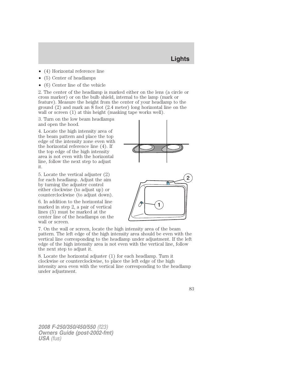 Lights | FORD 2008 F-550 v.1 User Manual | Page 83 / 368