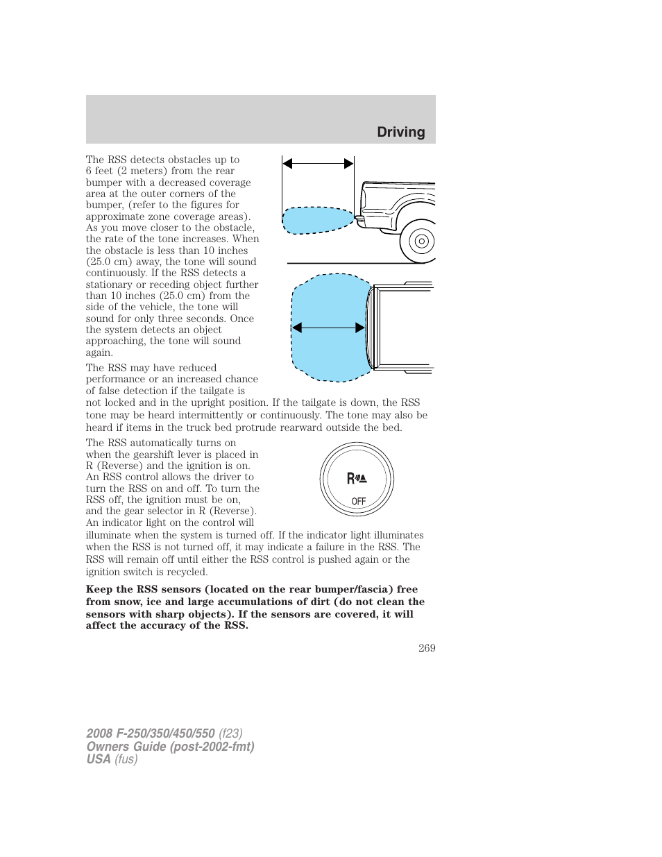 Driving | FORD 2008 F-550 v.3 User Manual | Page 269 / 392