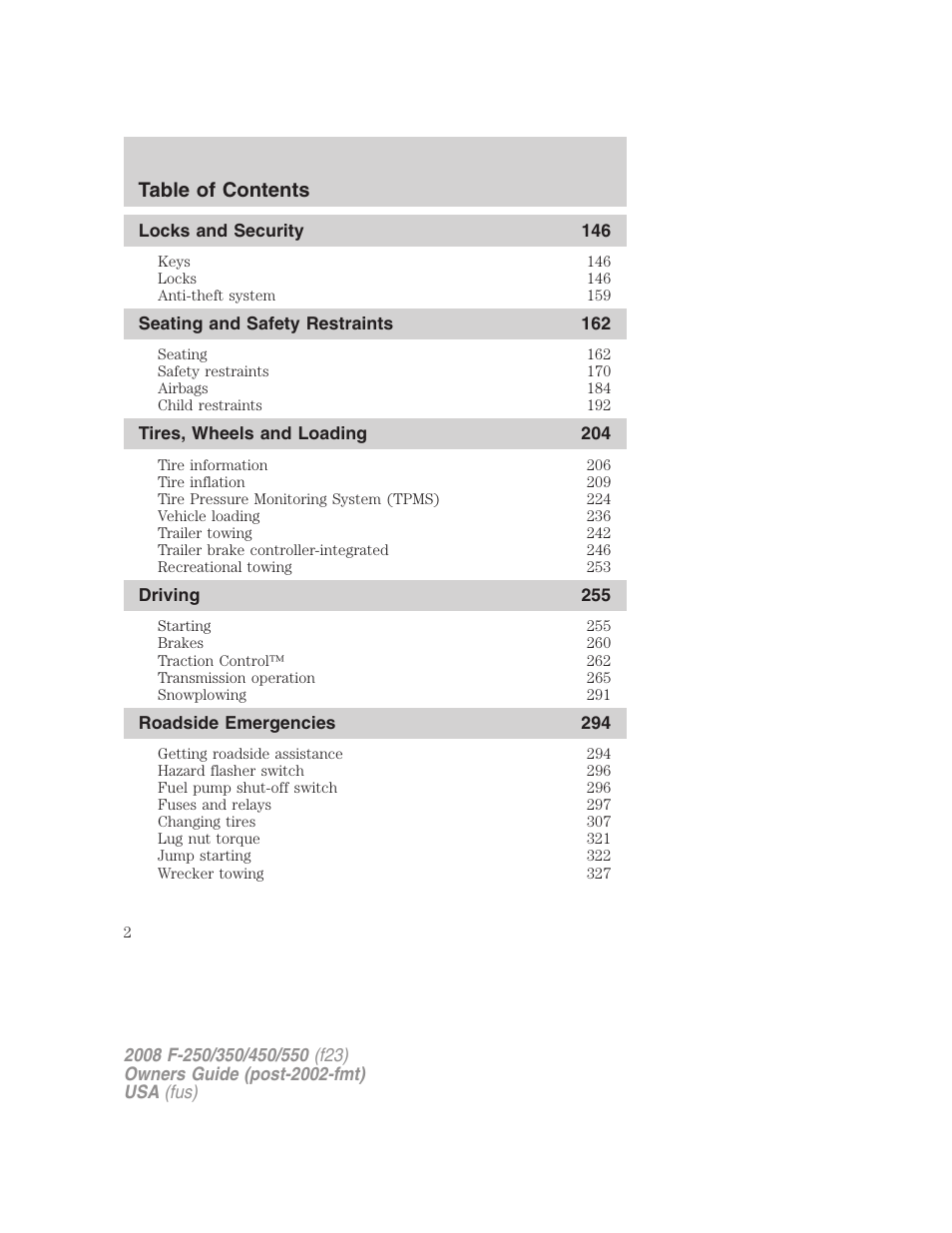 FORD 2008 F-550 v.4 User Manual | Page 2 / 400