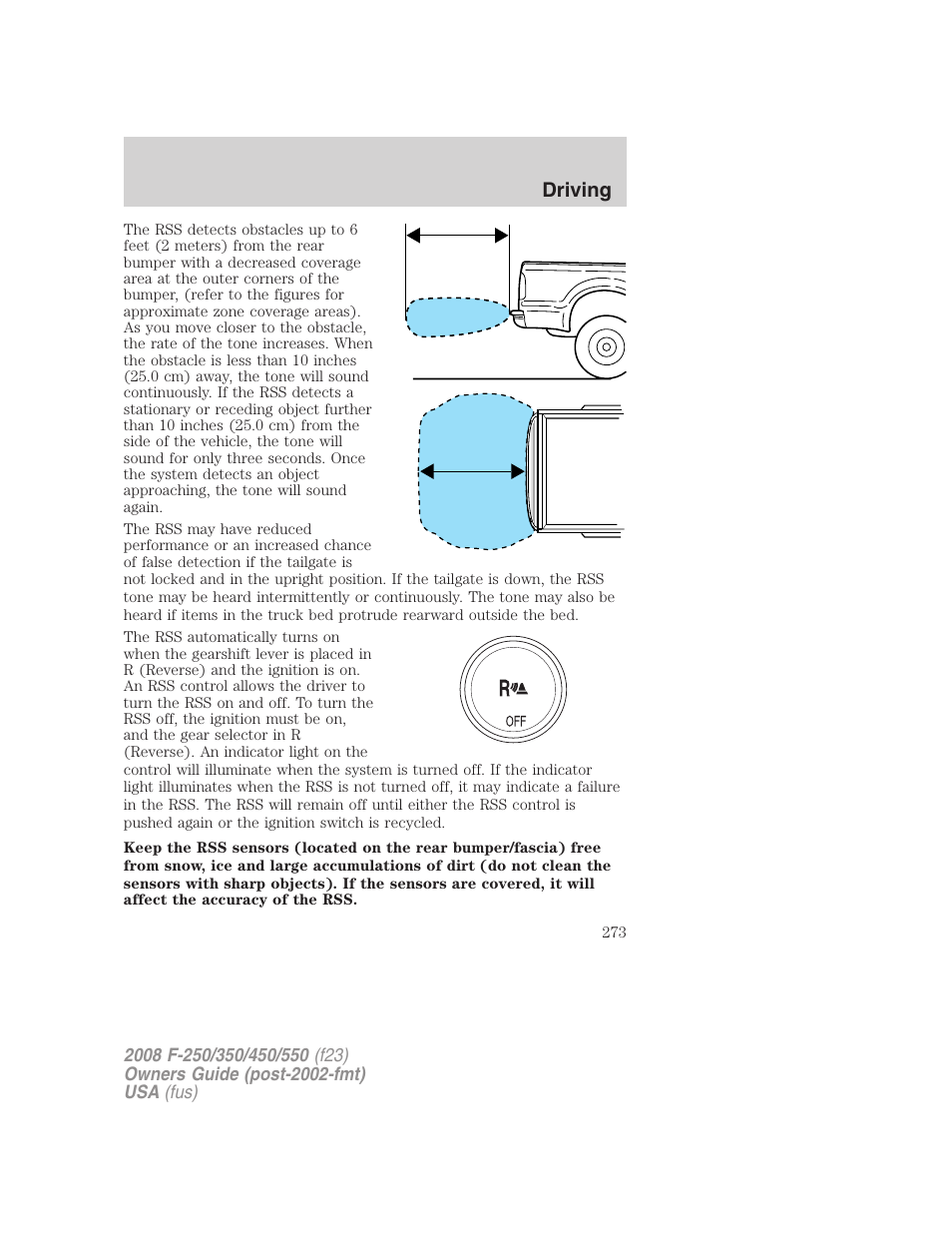 Driving | FORD 2008 F-550 v.4 User Manual | Page 273 / 400