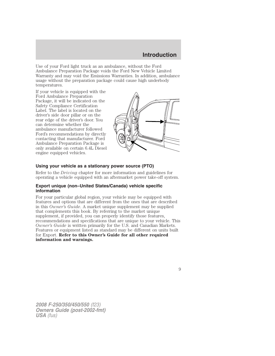 Introduction | FORD 2008 F-550 v.4 User Manual | Page 9 / 400