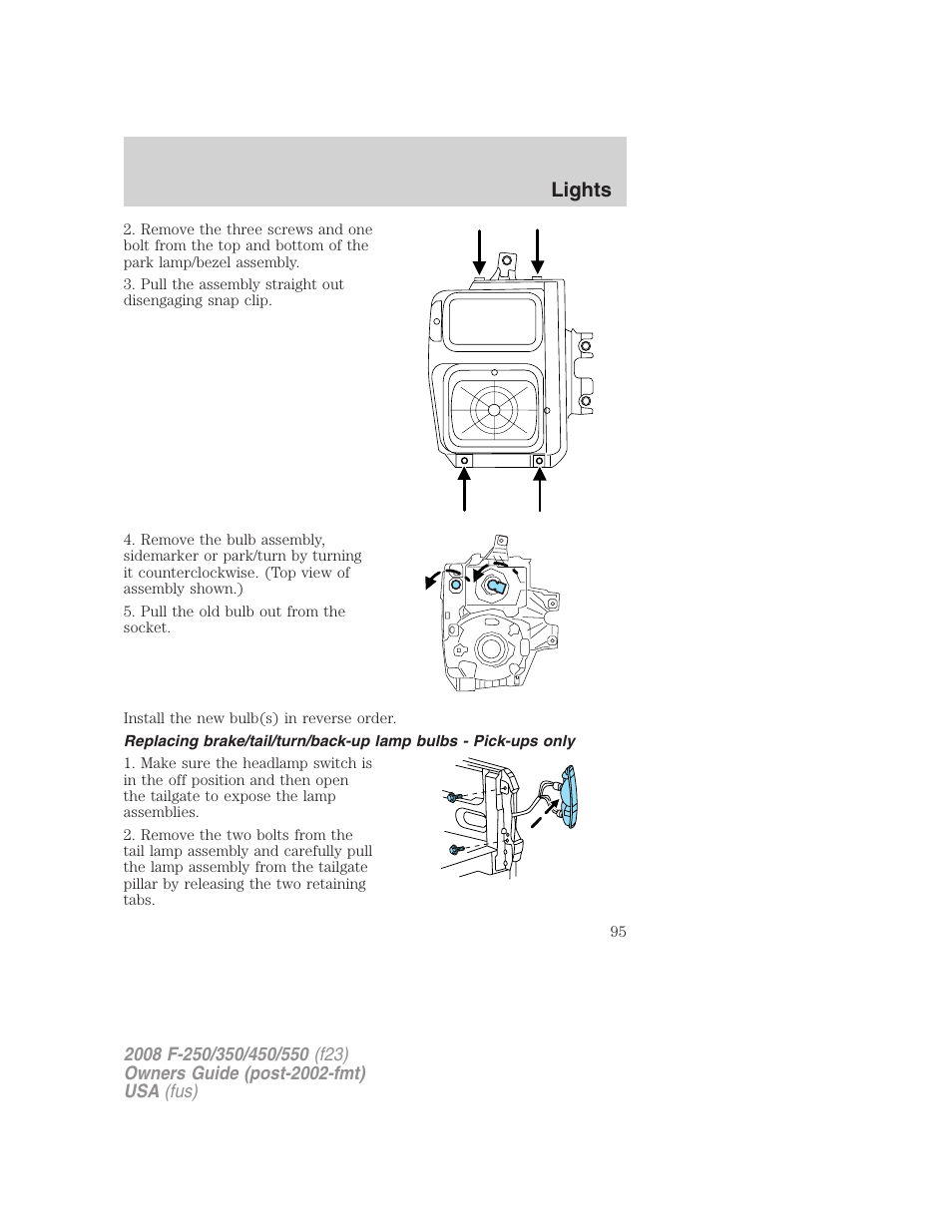 Lights | FORD 2008 F-550 v.4 User Manual | Page 95 / 400