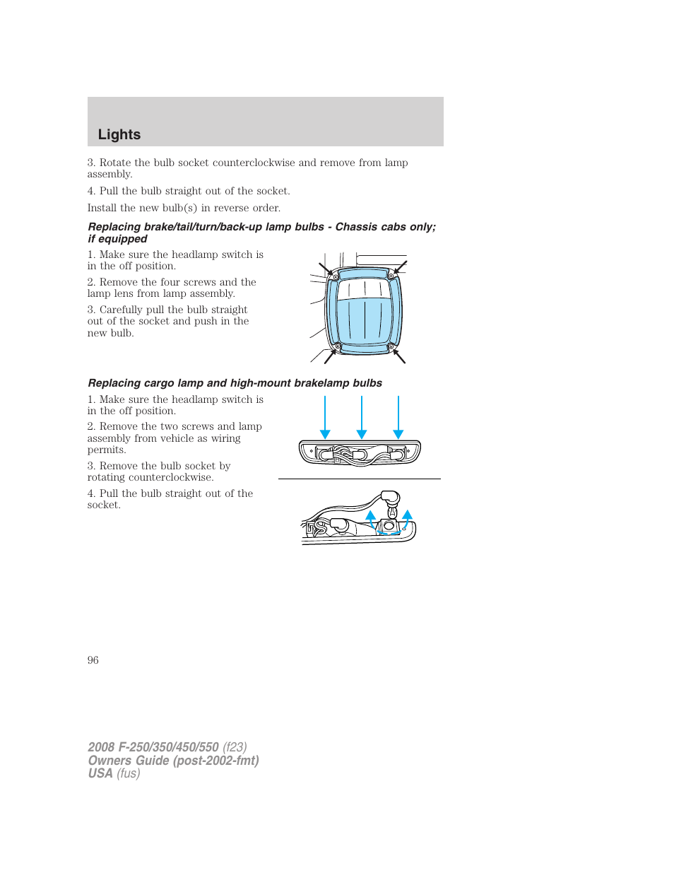 Lights | FORD 2008 F-550 v.4 User Manual | Page 96 / 400