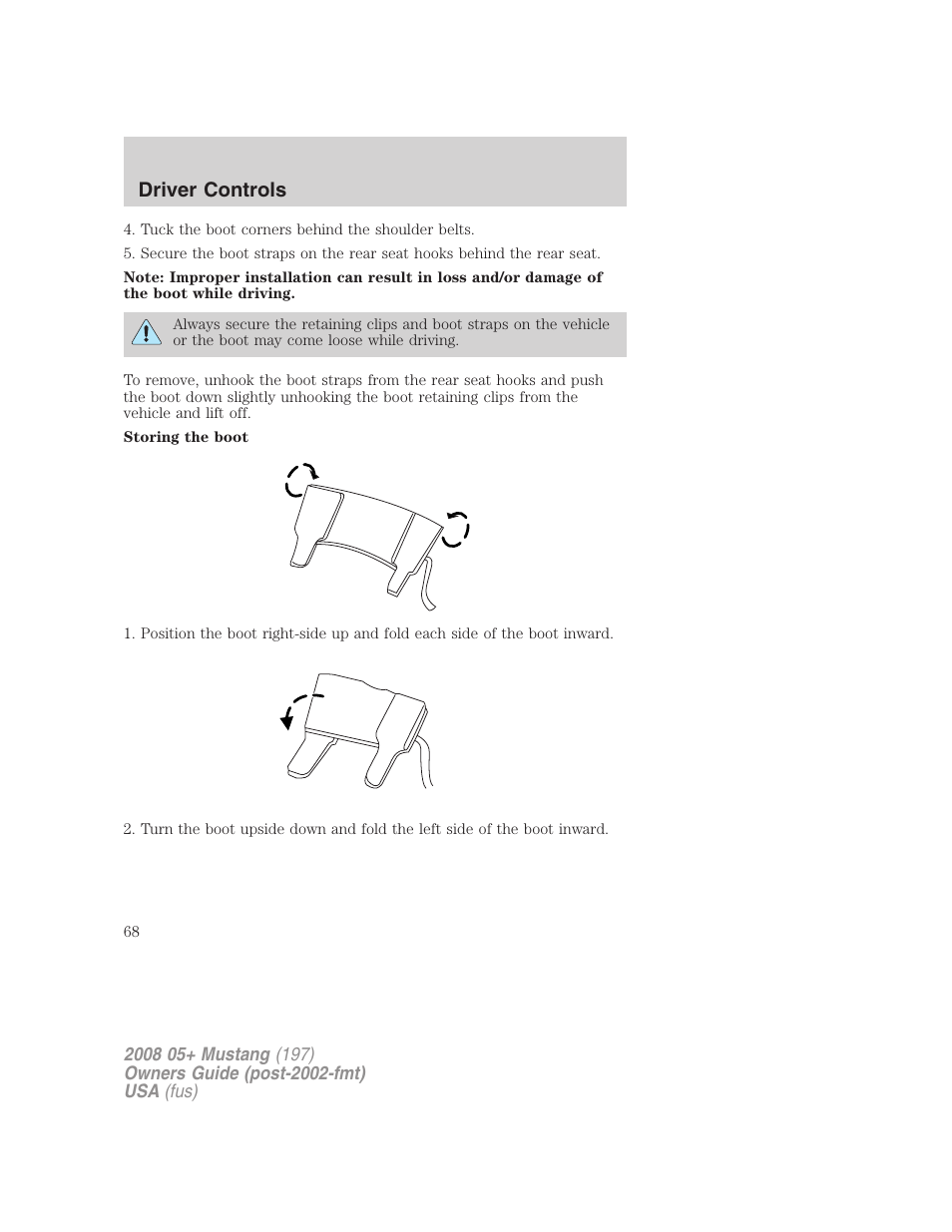 Driver controls | FORD 2008 Mustang v.1 User Manual | Page 68 / 280